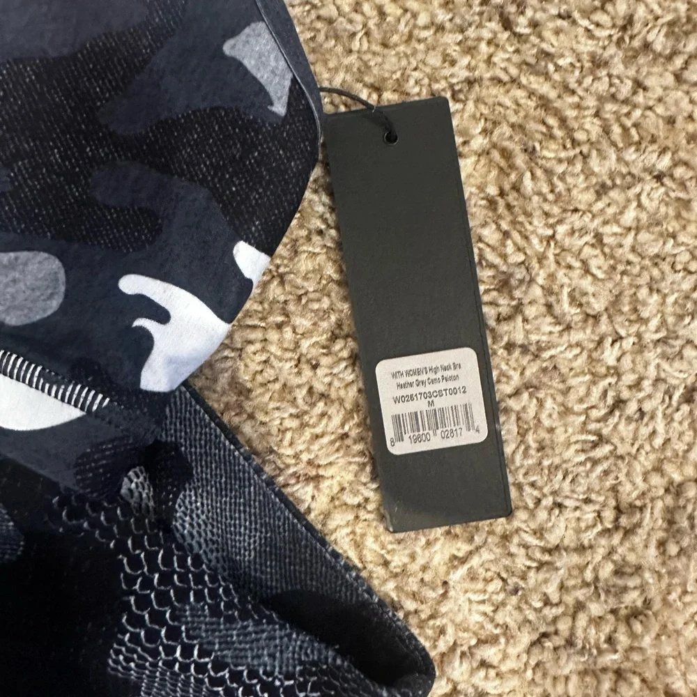 Peloton WITH GREY HEATHER CAMO STRAPPY BRA - Picture 2 of 2